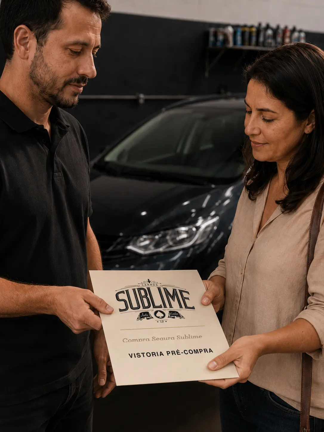 Entrega do relatório da Vistoria Pré-Compra Sublime ao cliente